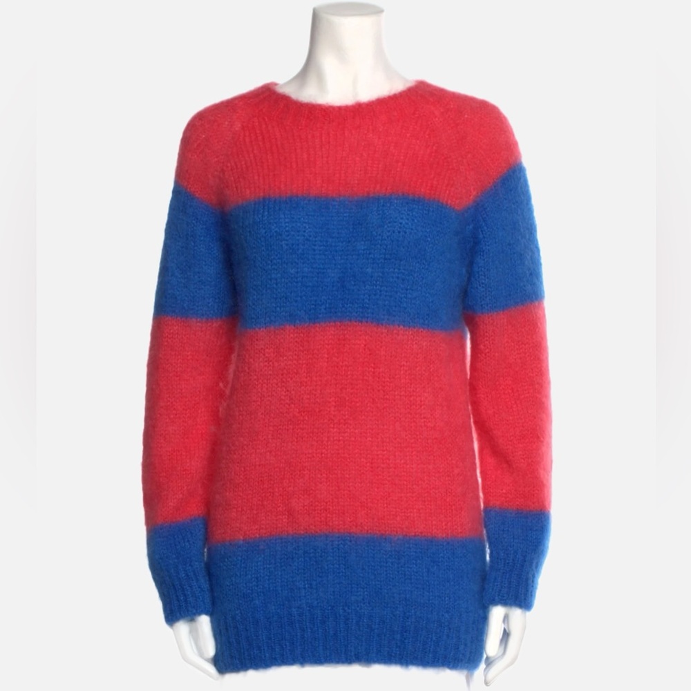 Molly Goddard - Fall 2020 RTW - Noah Striped Mohair Sweater - size Small - NWOT
